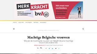 
                            7. Machtige Belgische vrouwen - Adformatie