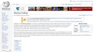 
                            6. Macleay College - Wikipedia