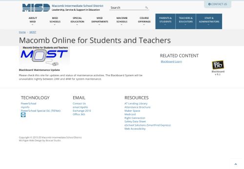 
                            8. Macomb Online for Students and Teachers - Misd