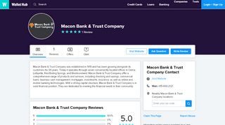 
                            7. Macon Bank & Trust Company Reviews - WalletHub
