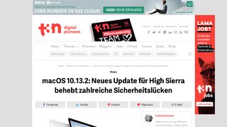 
                            8. macOS 10.13.2: Neues Update für High Sierra behebt zahlreiche ... - t3n