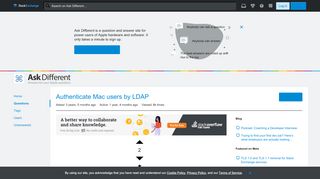
                            8. macos - Authenticate Mac users by LDAP - Ask Different