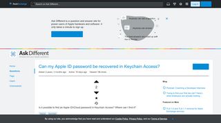 
                            11. macos - Can my Apple ID password be recovered in Keychain Access ...