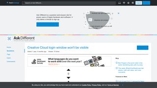 
                            11. macos - Creative Cloud login window won't be visible - Ask ...