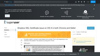 
                            7. macos - Dropbox SSL Certificate issue on OS X in both Chrome and ...