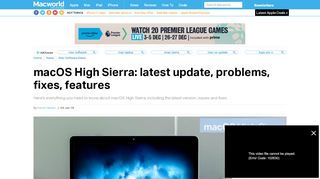
                            11. macOS High Sierra: latest update, problems, fixes, features - Macworld ...
