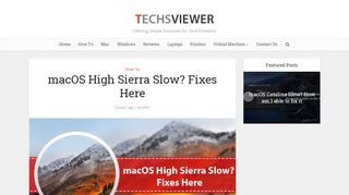 
                            5. macOS High Sierra Slow? Fixes Here - Techsviewer