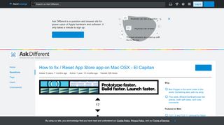 
                            12. macos - How to fix / Reset App Store app on Mac OSX - El Capitan ...