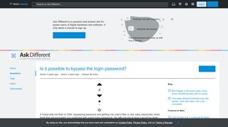 
                            12. macos - Is it possible to bypass the login password? - Ask Different