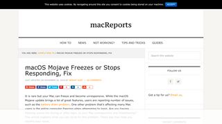 
                            7. macOS Mojave Freezes or Stops Responding, Fix - macReports