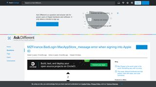 
                            3. macos - MZFinance.BadLogin.MacAppStore_message error when signing ...