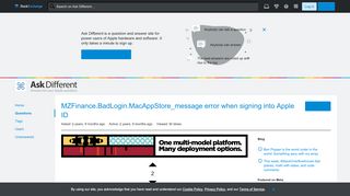 
                            2. macos - MZFinance.BadLogin.MacAppStore_message error when ...