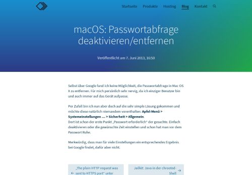 
                            12. macOS: Passwortabfrage deaktivieren/entfernen | KittMedia