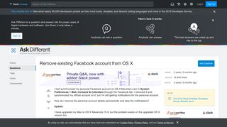 
                            10. macos - Remove existing Facebook account from OS X - ...