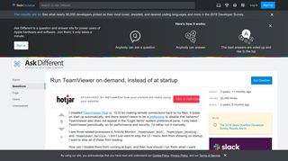 
                            4. macos - Run TeamViewer on demand, instead of at startup - Ask ...