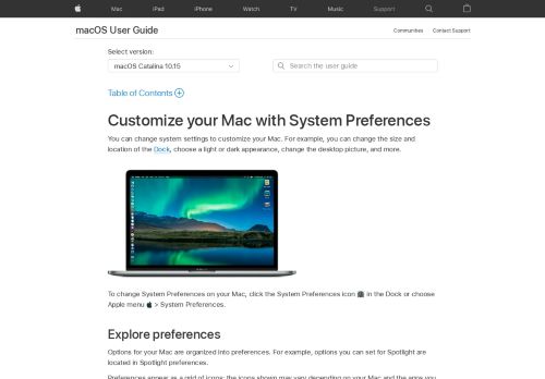 
                            6. macOS Sierra: Ändern von Einstellungen in den Systemeinstellungen