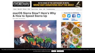 
                            10. macOS Sierra Slow? Here's Why & How to Speed Sierra Up - OSXDaily