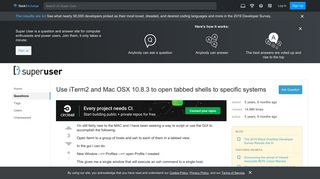 
                            2. macos - Use iTerm2 and Mac OSX 10.8.3 to open tabbed shells to ...