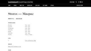 
                            13. Macpac - Queensgate Shopping Centre