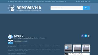 
                            6. MacPaw Gemini 2 Alternatives and Similar Software - AlternativeTo.net
