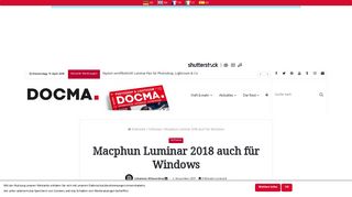 
                            10. Macphun Luminar 2018 auch für Windows | Software | DOCMA Magazin