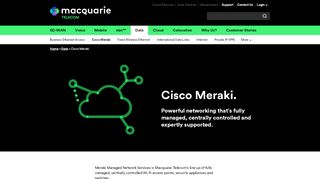 
                            13. Macquarie Telecom: Cisco Meraki + Cisco Meraki Wi-Fi managed ...