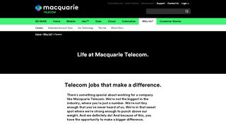 
                            8. Macquarie Telecom jobs and careers that make a difference