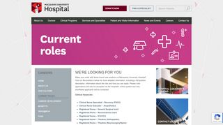 
                            9. Macquarie University Hospital | Home > Careers > Current Roles