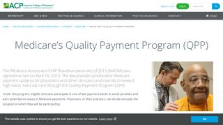 
                            8. MACRA and the Quality Payment Program | ACP