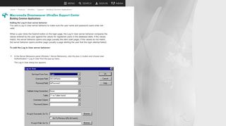 
                            11. Macromedia Dreamweaver UltraDev 4 - Building a login page: Adding ...