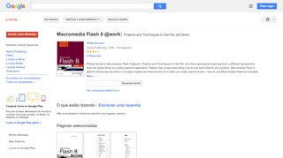 
                            12. Macromedia Flash 8 @work: Projects and Techniques to Get the Job Done - Resultado da Pesquisa de livros Google