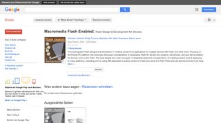 
                            12. Macromedia Flash Enabled: Flash Design & Development for Devices