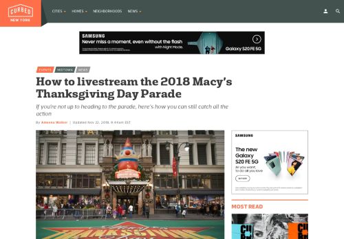 
                            3. Macy's Thanksgiving Day Parade 2018 live stream: How to watch the ...