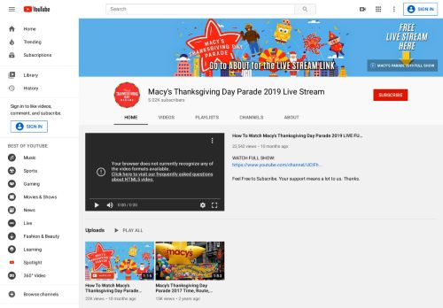 
                            2. Macy's Thanksgiving Day Parade 2019 Live Stream - YouTube