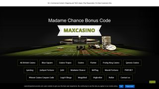 
                            8. Madame Chance Bonus Code February 2019: MAXCASINO 450% to ...