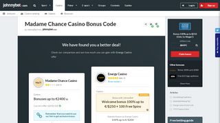
                            8. Madame Chance Casino Bonus Code 2019 - No Deposit Free Spins
