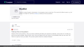 
                            11. MadBid Reviews | Read Customer Service Reviews of madbid.co.uk