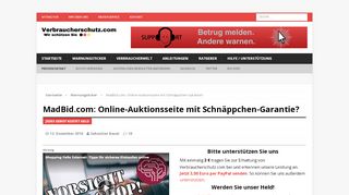 
                            4. MadBid.com: Online-Auktionsseite mit Schnäppchen-Garantie?