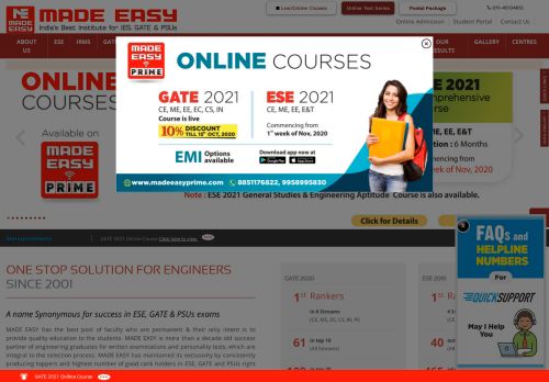 
                            3. MADE EASY | India's Best Institute for IES, GATE & PSUs