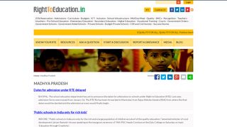 
                            9. Madhya Pradesh - Right To Education