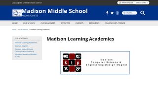 
                            12. Madison Learning Academies - Madison Middle School - School Loop