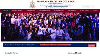 
                            1. Madras Christian College