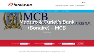 
                            11. Maduro & Curiel's Bank (Bonaire) – MCB – I Love Bonaire