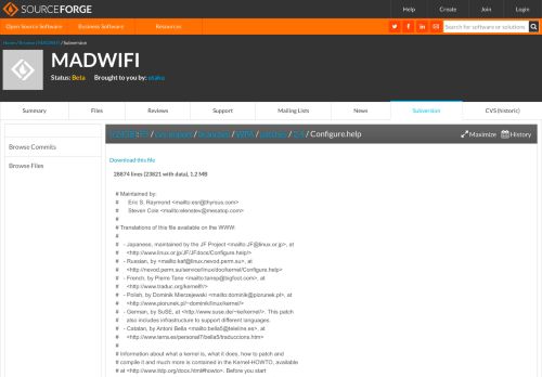 
                            13. madwifi - SourceForge