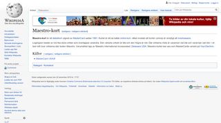 
                            2. Maestro-kort – Wikipedia