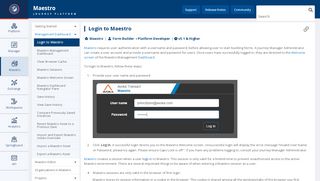 
                            8. Maestro Login - Transact Platform Documentation - Avoka