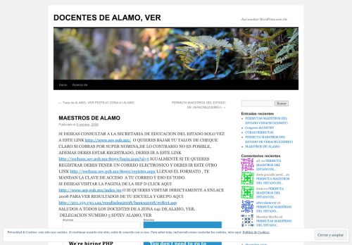 
                            6. MAESTROS DE ALAMO | DOCENTES DE ALAMO, VER