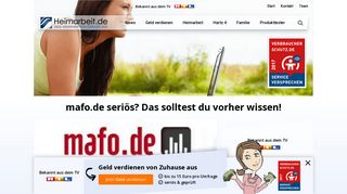 
                            2. mafo.de seriös? Das solltest du vorher wissen! | Heimarbeit.de √