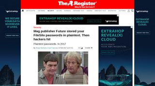 
                            9. Mag publisher Future stored your FileSilo passwords in plaintext. Then ...