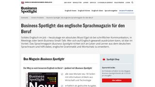 
                            11. Magazin für Englisch im Berufsalltag | Business Spotlight